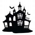 Halloween Haunted House Silhouette