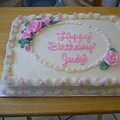 Happy Birthday Judy Sheet Cake