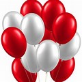 Happy Birthday Red and White Balloons