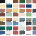 Home Exterior Paint Color Chart