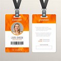 Horizontal ID Badge Design Ideas