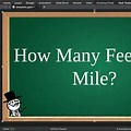 How Many Feet Are in 1 Mile
