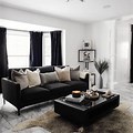 How to Decorate Black Velvet Sofa