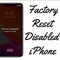 How to Factory Reset a Disabled iPhone