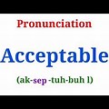 How to Pronounce Acceptable