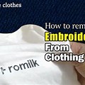 How to Take Off Embroidery Logo