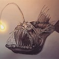 Human Angler Fish Drawing