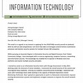 Information Technology Cover Letter Examples