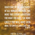 Inspirational Quotes On Gratefulness