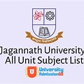 Jagannath University Subject List