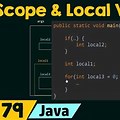 Java Scope of Variables