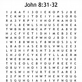 John 8 32 Word Search Images