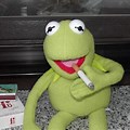 Kermit Smoking a Giant Cigarette