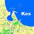 Kos Old Town Map