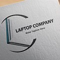 Laptop Logo Red
