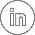 LinkedIn Icon for Resume White Transparent Background