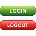Log Out Green Button Icon
