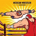 Lucha Libre Wrestling Cartoon