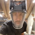 Man Wearing PPE Mask with Beard