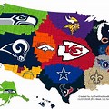 Map of NFL Teams Pin Wheele