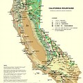 Map of Northern California Mountain Ranges