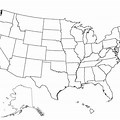 Map of the United States Black and White