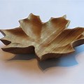Maple Leaf Wood Bowl