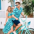 Matching Outfits for Couples Going Out to a Resort