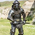 Medieval Soldier in Black Armor