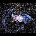 Milky Way Andromeda Collision Animation