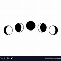 Moon Phases Black and White