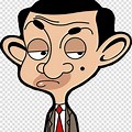 Mr Bean Cartoon with Black Background