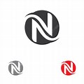 N Logo Design Red and Black