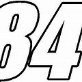 NASCAR 84 Number Decal