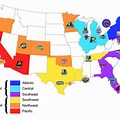 NBA Stadium Map of USA