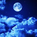 Night Time Moon Background