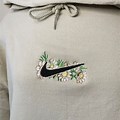 Nike Embroidered Flower Hoodie
