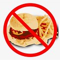 No Junk Food Sign Transparent