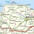 Norfolk UK Location Map