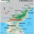 North Korea Political Map with Capital
