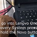 Novo Button On a Lenovo IdeaPad Chromebook