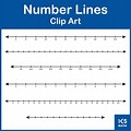 Number Line to 20 Clip Art Black and White
