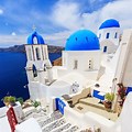 OIA Santorini Greece Blue and White Buildings