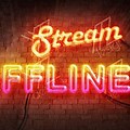 Offline Neon Sign Orange Stream