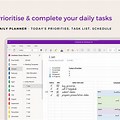 OneNote Daily Activity Template