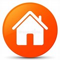 Orange Home Button Icon