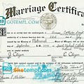 Oregon Souvenir Marriage Certificate