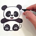Panda Bear Mix Together Drawing