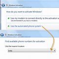 Phone Activation Windows 7