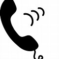 Phone Call Clip Art Black and White